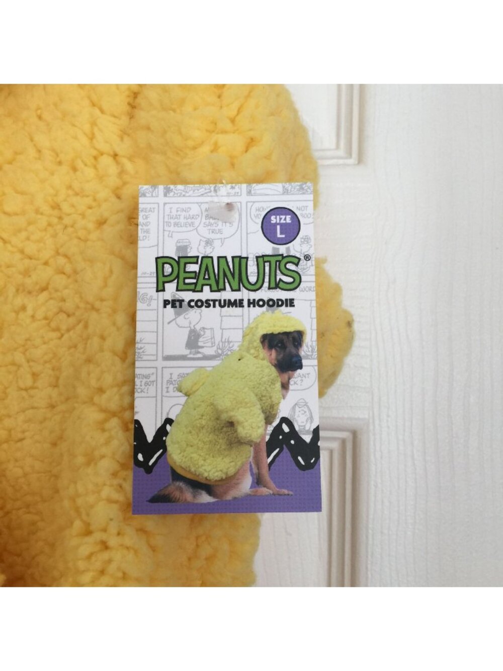 Peanuts WOODSTOCK Yellow Sherpa Large Dog Costume